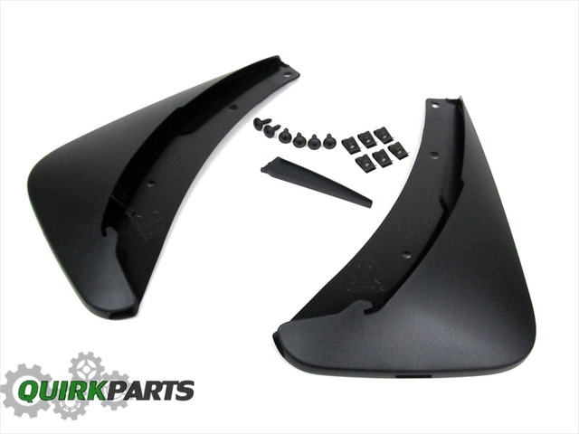 82214142 - Exterior Accessories: 2015 Dodge Challenger SET OF 2 REAR PREMIUM MOLDED SPLASH GUARDS OEM NEW MOPAR for Dodge: Challenger Image