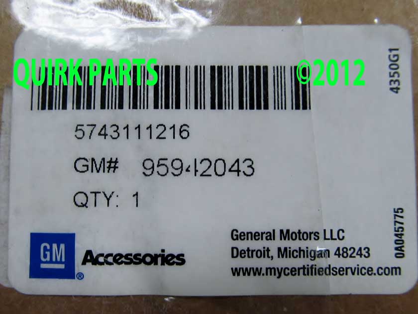 95942043 - Exterior: Exterior Trim, Grille Package for Chevrolet: Sonic Image