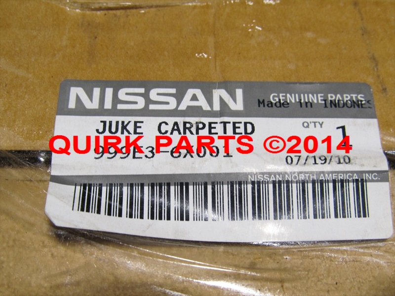 999E36Y001 - Cargo Management: 2011-2014 Nissan Juke Carpeted Trunk Cargo Mat Liner Rug w/ Subwoofer OEM NEW for Nissan: Juke Image