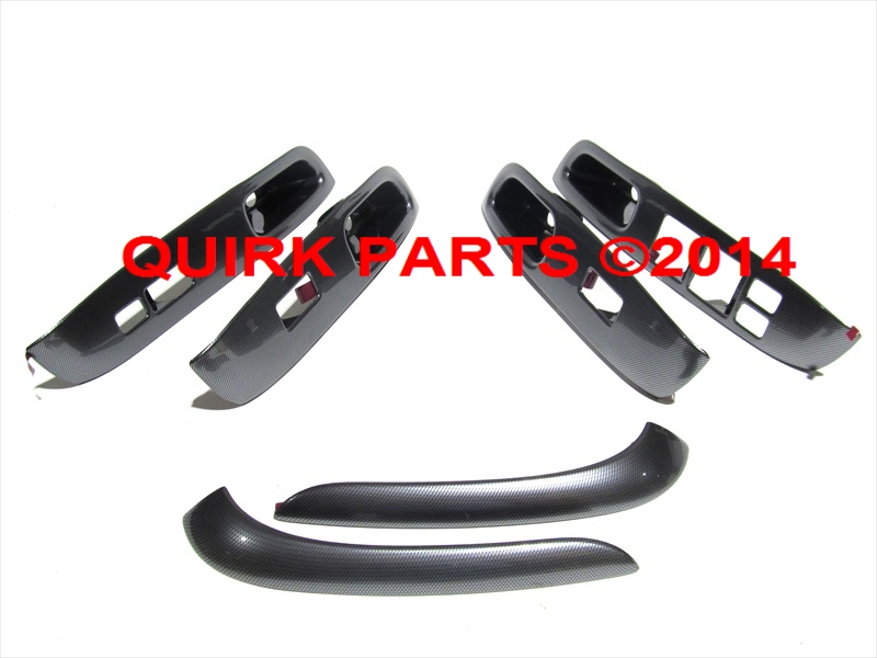 999G34Y000 - Interior: 2012-2014 Nissan Versa Sedan Silver Carbon Fiber Interior Trim Bezels OEM NEW for Nissan: Versa Image