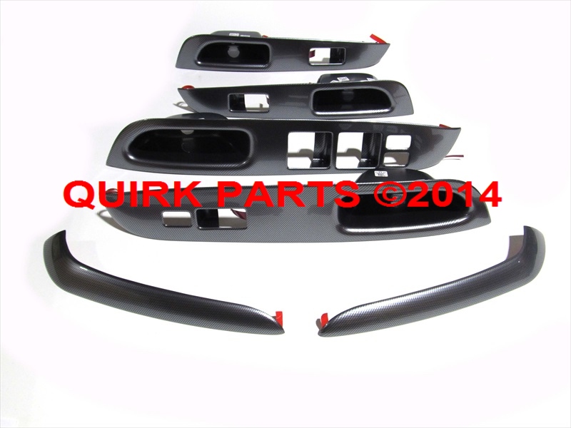 999G34Z100 - Interior: 2014 Nissan Versa Note SV Carbon Fiber SILVER Switch Bezel Trim Appliques OE NEW for Nissan: Versa, Versa Note Image