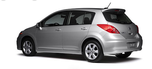 999J14TK23 - Exterior: 2007-2011 Nissan Versa REAR ROOF SPOILER K23 Silver OEM for Nissan: Versa Image