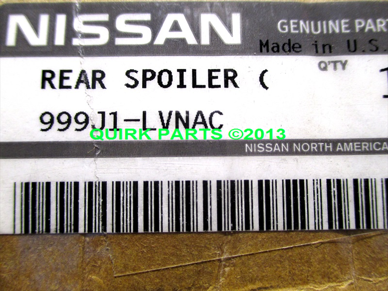 999J1LVNAC - Exterior: Rear Spoiler - Red Brick for Nissan: Sentra Image