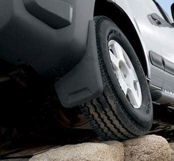 999J2KR00003 - Exterior: OEM NEW 2007-2015 Nissan Xterra Front Set of 2 Black Splash Guards 999J2-KR00003 for Nissan: Altima, Xterra Image