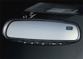 999L1NT000 - Interior: 2007-2009 Nissan Quest AUTO-DIM MIRROR w/Compass Homelink OEM for Nissan Image