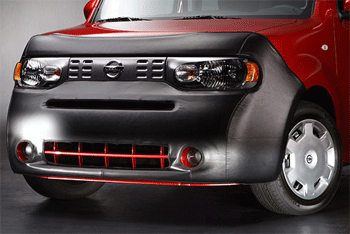 999N17W000 - Exterior: 2009-2013 Nissan Cube Front End Nose Mask Bra Black OEM NEW Genuine 999N1-7W000 for Nissan Image