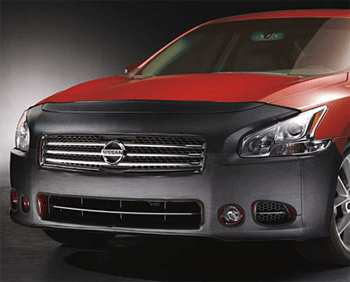 999N1MV000 - Exterior: 2010-2014 Nissan Maxima Black Leather Front End Nose Mask Bra OEM NEW Genuine for Nissan: Maxima Image