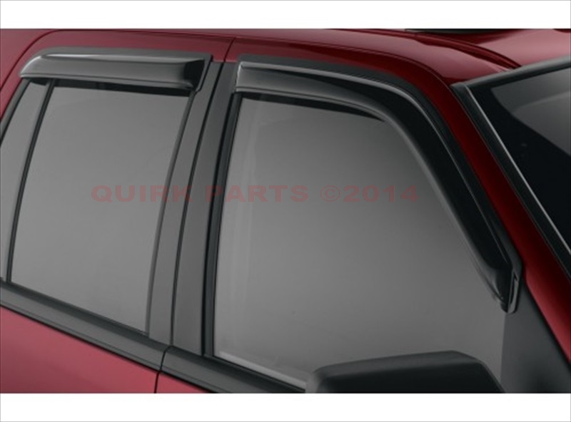 VGA8Z18246A - Exterior: 2009-2015 Ford Flex Side Window Deflectors Rain Guards 4 Pc Smoked Set OEM NEW for Ford: Flex Image