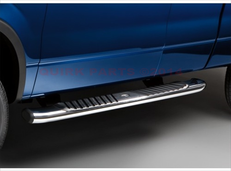 9L3Z16450DB - Body: 2011-2014 Ford F-150 Super Cab 5 Inch Chromed Aluminum Side Running Boards OEM for Ford: F-150 Image