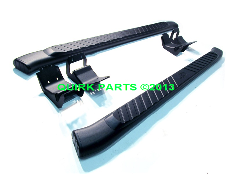 9L3Z16450FA - Body: 2006-2014 Ford F-150 Super Cab Running Boards BLACK OEM NEW Genuine for Ford: F-150 Image