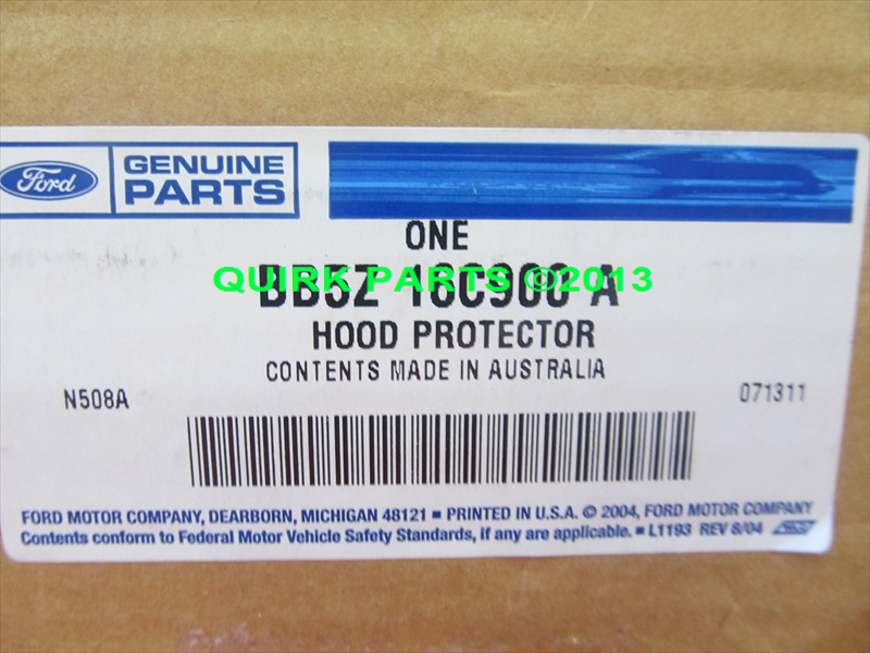BB5Z16C900A - Exterior: 2011-2015 Ford Explorer Hood Air Deflector for Ford: Explorer Image