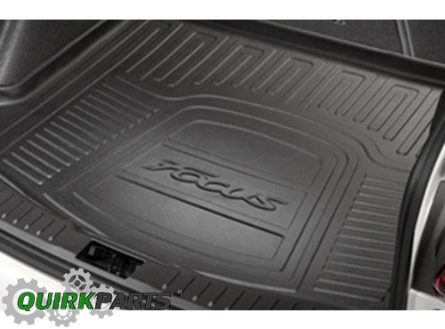 CM5Z6111600EA - Interior: 2012-2016 Ford Focus 4 Door Sedan Black Cargo Trunk Area Protector Liner Mat OEM for Ford: Focus Image
