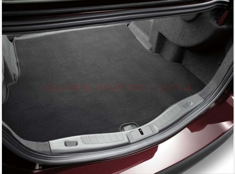 DS7Z5413046AB - Interior: 2013-2015 Ford Fusion Rear Carpet Cargo Trunk Mat Black Liner Protector OEM NEW for Ford: Fusion Image