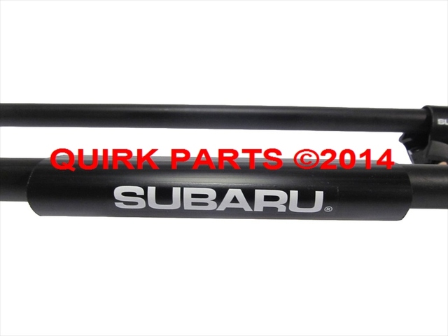 E3610AS181 - Hauling: Subaru Impreza Forester Outback Round Cargo Carrier Cross Bar Set OEM NEW for Subaru: Outback Image