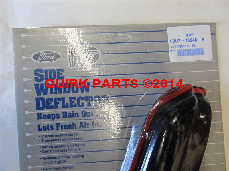 VGC2Z18246A - Exterior: 2006-2013 Ford E150 E250 E350 E450 Side Window Deflector Rain Guards OEM NEW for Ford: E-150, E-150 Club Wagon, E-250, E-350 Club Wagon Image