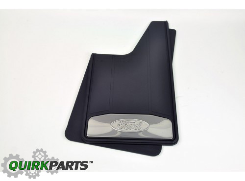 FK4Z16A550A - Exterior: 2015-2016 Ford Transit 150 250 350 Front Splash Guards Heavy Duty Mud Flaps OEM for Ford: Transit-150, Transit-250, Transit-350, Transit-350 HD Image