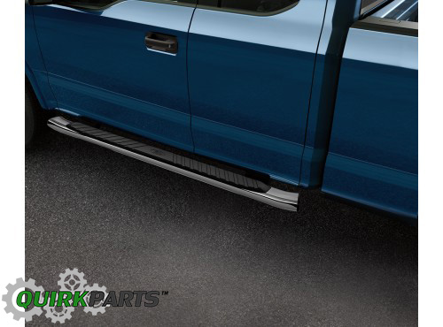 FL3Z16450CB - : 2015-16 Ford F150 Crew Cab 5" Chrome Aluminum Side Step Bars Running Boards OEM for Ford: F-150, F-150 Lightning Image