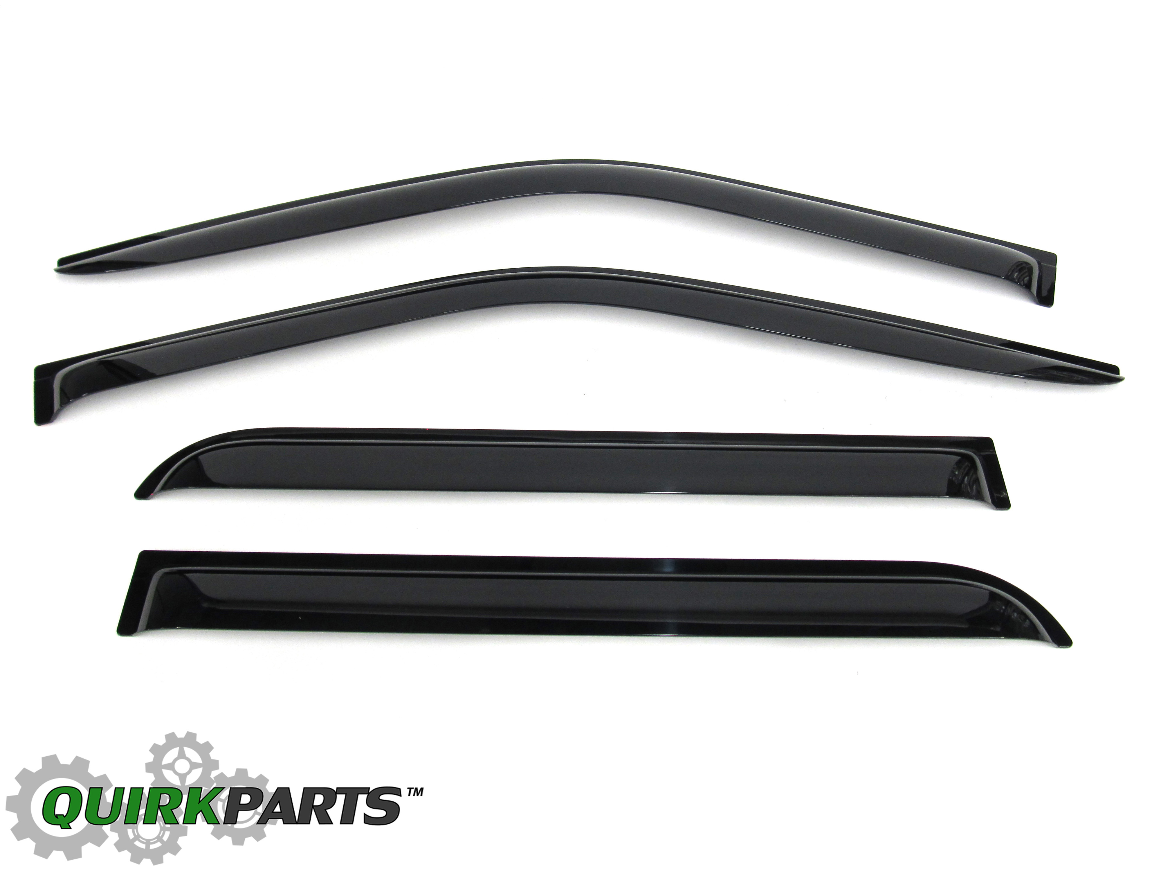 VGL3Z18246G - Exterior: 2015 Ford F-150 Crew Cab Side Window Deflectors Rain Guards OEM FL3Z18246C for Ford: E-350 Super Duty, E-450 Super Duty, F-150, F-250 Super Duty, F-350 Super Duty, F-450 Super Duty, F-550 Super Duty Image