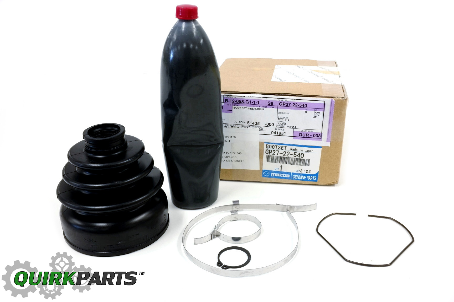 2007-2015 Mazda Inner Boot GP27-22-540 | QuirkParts