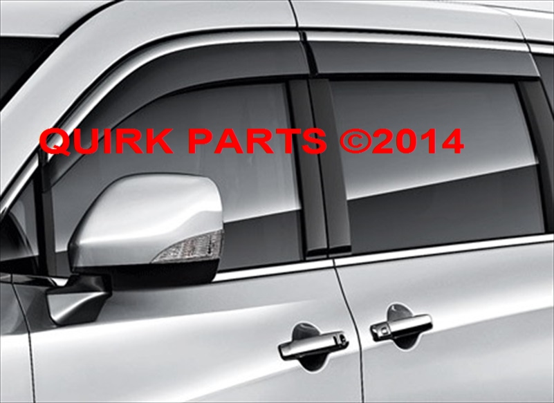 H08001JA00 - Exterior: 2011-2014 Nissan Quest Side Window Deflectors Rain Guards Protectors OEM NEW for Nissan: Quest Image