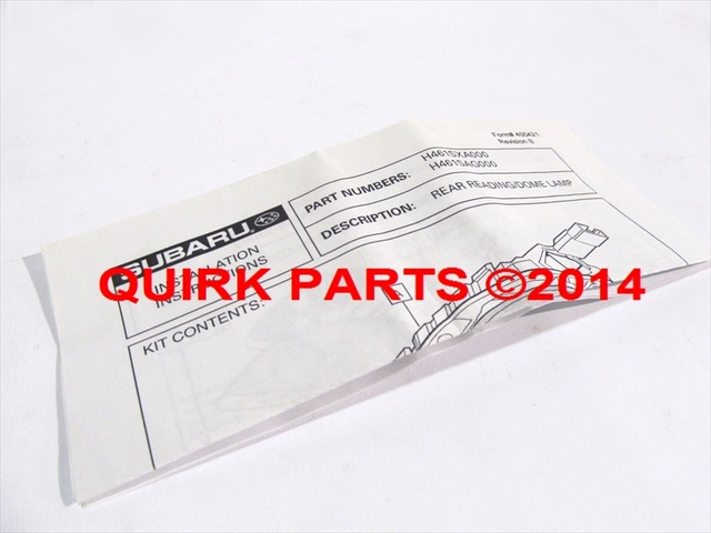 H461SXA000 - Interior: 2006-2014 Subaru Tribeca Rear Reading Dome Light OEM NEW for Subaru: Legacy, Tribeca Image