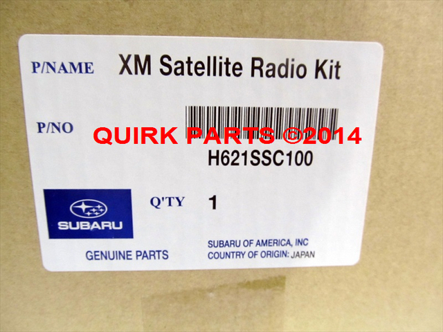 H621SSC100 - Audio/Video: Satellite Radio, XM (Non-Navigation Models) for Subaru: Forester, Impreza Image