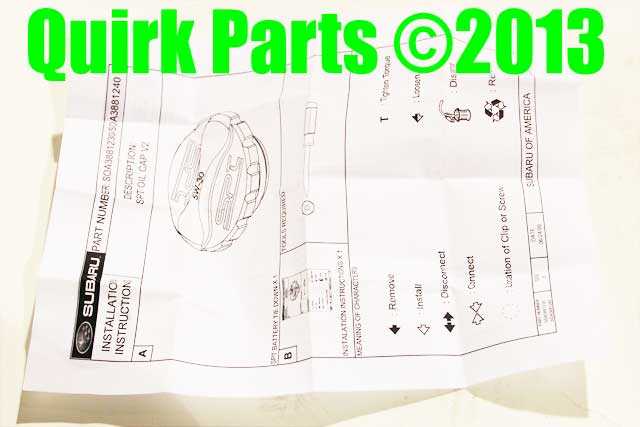 SOA3881230 - Exterior: Subaru Forester Baja Tribeca Legacy Impreza Blue Oil Cap OEM NEW for Subaru: Forester, Impreza, Legacy, Outback, Tribeca, WRX Image