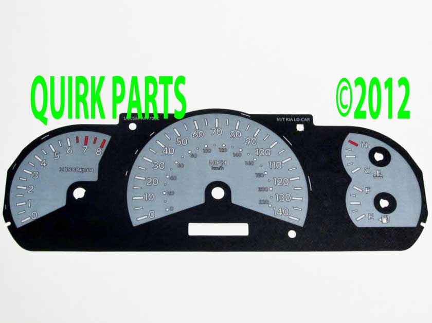 UC05MAY1706C - Performance: 2003-2007 Kia Spectra Gauge Appearance Kit M/T Silver Genuine OEM BRAND NEW for Kia Image