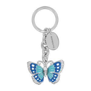 UK011AY731 - Keychain: OEM NEW 10-20 Kia Forte Butterfly Key Chain Blue Green w/ Sorento Tag UK011AY731 for Kia: Amanti, Borrego, Forte Koup, K5, Niro, Niro EV, Optima, Rio, Rondo, Sedona, Seltos, Sorento, Soul, Spectra, Sportage Image