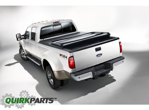 V9C3Z99501A42BA - Bed Products: 1999-2016 Ford F250 Super Duty Soft Folding Tonneau Cover 8.0 Long Truck Bed OEM for Ford: E-350 Super Duty, E-450 Super Duty, F-250 Super Duty, F-350 Super Duty, F-450 Super Duty, F-550 Super Duty Image
