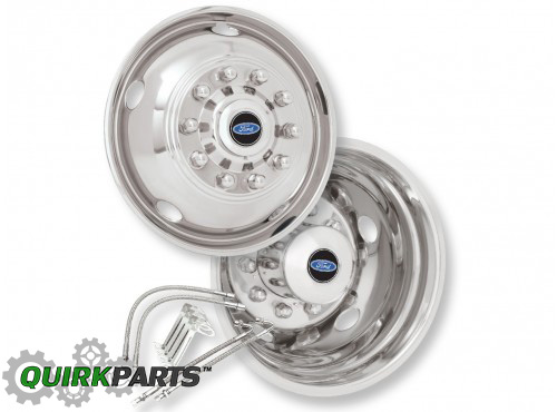 VAC3Z1130B - Wheels: 2005-2016 Ford F350 Super Duty Dual 19.5 Inch Rim Wheel Liner Covers OEM for Ford: E-350 Super Duty, E-450 Super Duty, F-250 Super Duty, F-350 Super Duty, F-450 Super Duty, F-550 Super Duty Image