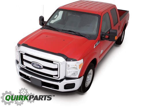 VBC3Z16C900G - Exterior: 2011-2016 Ford F250 F350 F450 Super Duty Hood Protector Bug Shield Deflector OEM for Ford: E-350 Super Duty, E-450 Super Duty, F-250 Super Duty, F-350 Super Duty, F-450 Super Duty, F-550 Super Duty Image