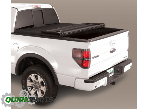 VDC3Z99501A42CA - Bed Products: 1999-2016 Ford Super Duty Canvas Folding Tonneau Cover 8.0 Long Truck Bed OEM for Ford: E-350 Super Duty, E-450 Super Duty, F-250 Super Duty, F-350 Super Duty, F-450 Super Duty, F-550 Super Duty Image