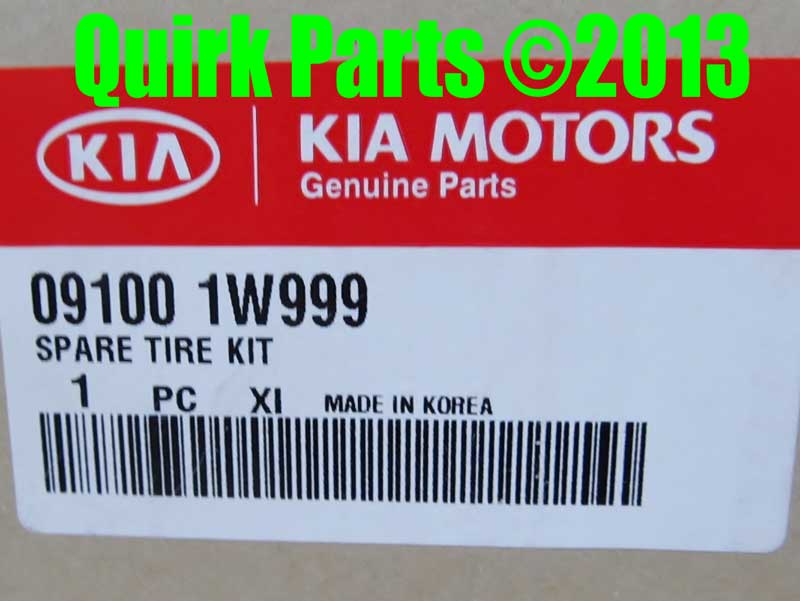 91001W999 - : OEM NEW 2012-16 Kia Rio Spare Tire Hardware Kit Tire Sold Separately 09100-1W999 for Kia: Rio Image