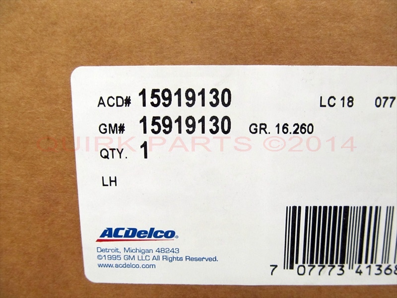 15919130 - Body: Window Regulator for GM Image