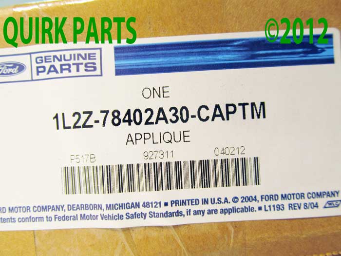 1L2Z78402A30CAPTM - Body: Applique for Ford: Explorer Image