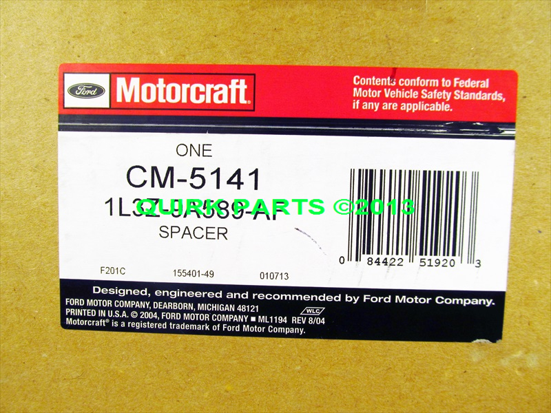 1L3Z9A589AF - : 2002-2004 Ford E150 E250 F-150 Carburetor To Intake Manifold Spacer OEM NEW for Ford Image