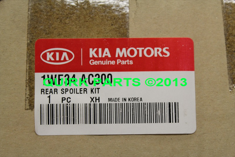1WF34AC300 - : 2011-2014 Kia Rio Rear Spoiler Kit OEM BRAND NEW Genuine Part # 1WF34-AC300 for Kia: Rio Image
