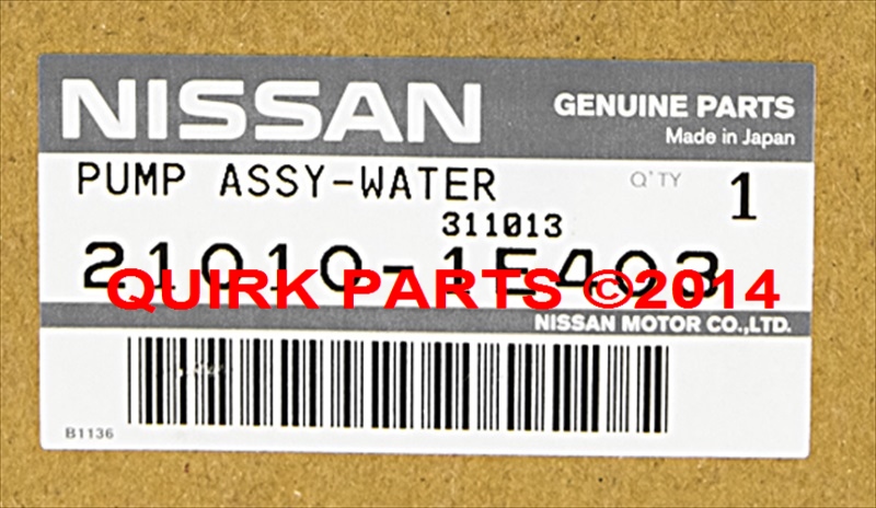 210101E403 - Cooling System: Water Pump for Nissan: Altima Image