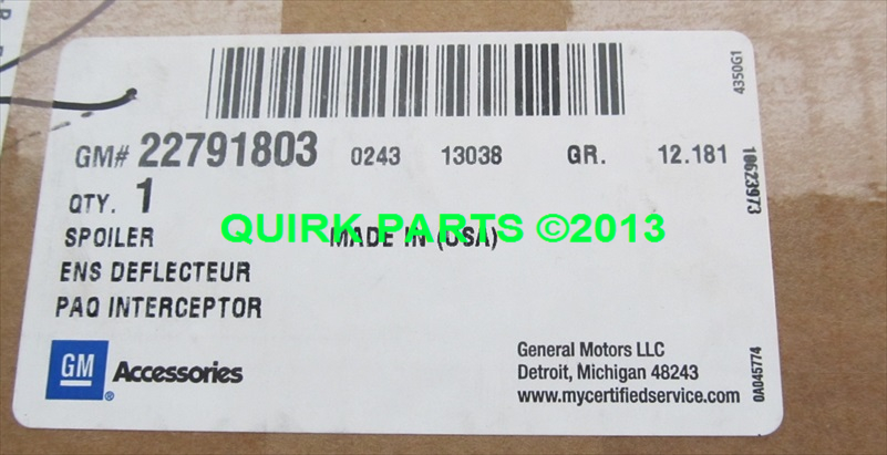 22791803 - : 2012-2013 Buick Verano WHITE REAR-END SPOILER GM Genuine OEM Paint Code GBN NEW for Buick: Verano Image