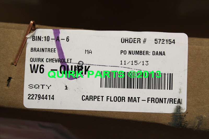 22865842 - Interior: Floor Mats, Carpet for Cadillac: CTS Image