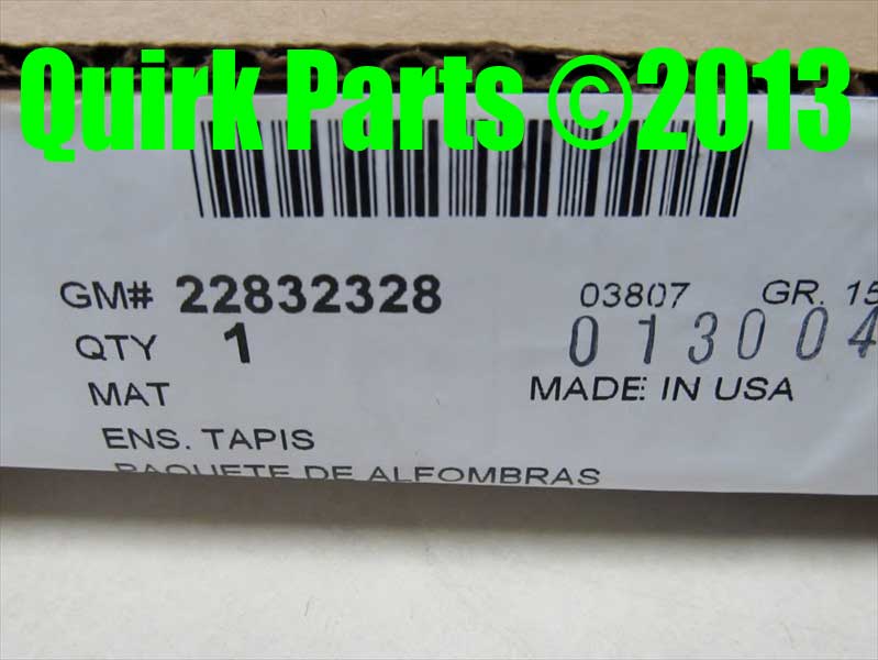 22832328 - : 2010-2013 GMC Terrain Front All Weather Floor Mats Black Genuine OEM NEW for GMC: Terrain Image