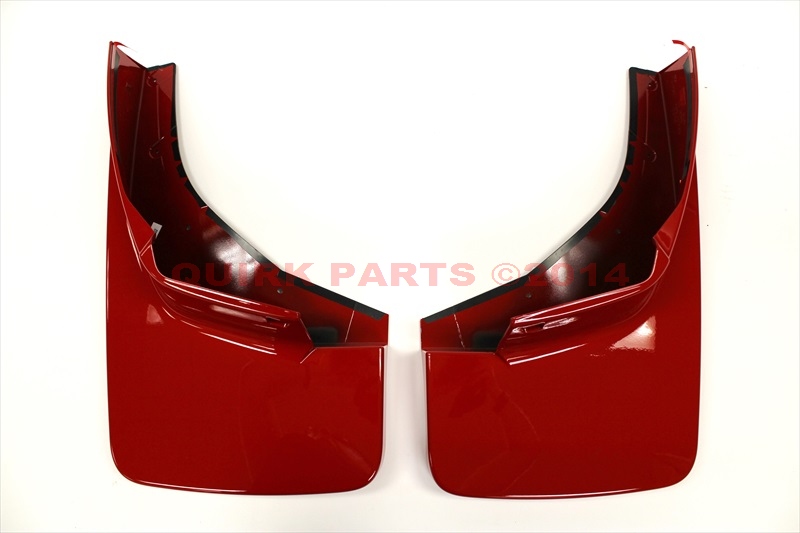 22902393 - : OEM NEW 14-19 GM Chevrolet GMC Front Molded Splash Guards Mud Flaps Red 22902393 for Chevrolet: Silverado 1500, Silverado 1500 LD, Silverado 2500 HD, Silverado 3500 HD Image