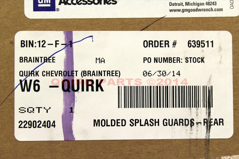 23387357 - : Mud Guard for Chevrolet: Silverado 1500, Silverado 1500 LD, Silverado 2500 HD, Silverado 3500 HD Image