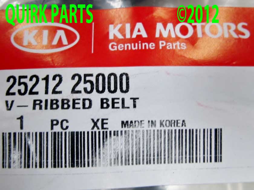 2521225000 - : Serpentine Belt for Kia: Forte, Forte Koup, Optima, Rondo Image