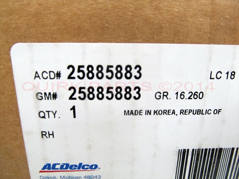 23227001 - : Rear Passenger Side Power Window Regulator and Motor Assembly for Cadillac: Escalade, Escalade ESV | Chevrolet: Tahoe | GMC: Yukon, Yukon XL 1500 Image