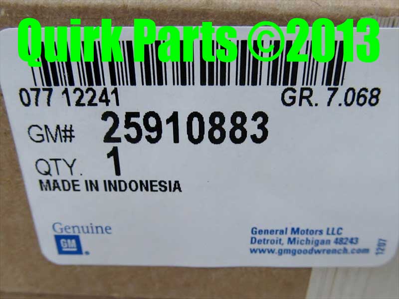 25910883 - Body: Extension for Buick: Enclave | Chevrolet: Traverse | GMC: Acadia, Acadia Limited | Saturn: Outlook Image