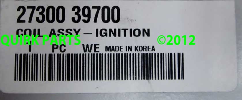 2730039700 - Electrical: Coil for Kia: Amanti Image