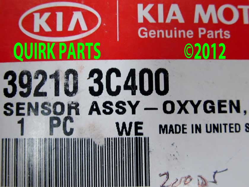 392103C400 - : 2006-2010 Kia Sedona Rear Left Hand O2 Oxygen Sensor Genuine OEM NEW for Kia: Amanti, Borrego, Sedona Image