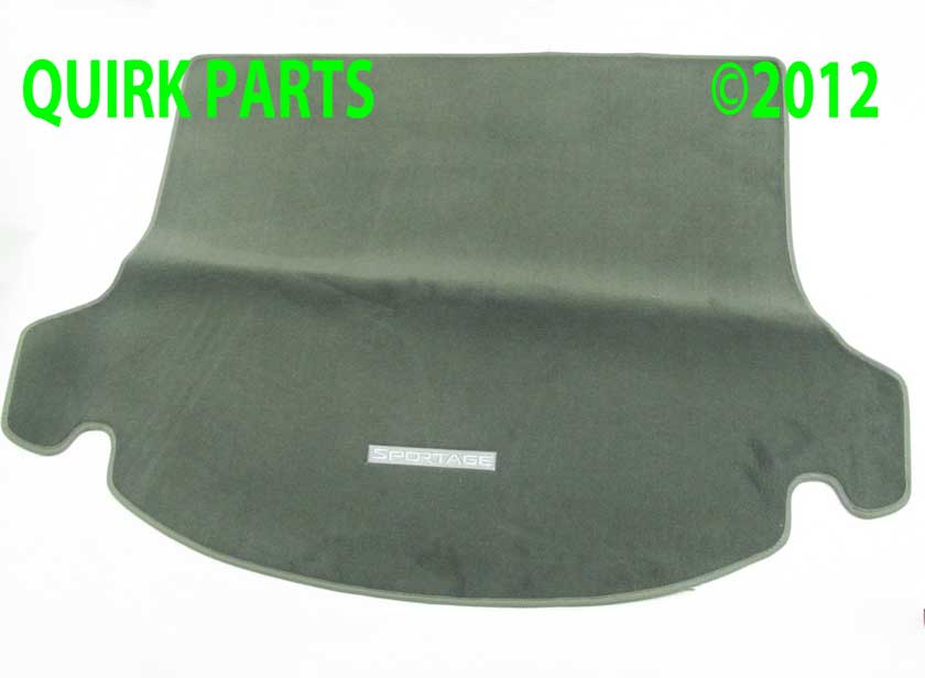 3WF12AC000GAH - Interior: 2010-2013 Kia Sportage Custom Carpet Cargo Area Mat Gray Genuine OEM BRAND NEW for Kia: Sportage Image